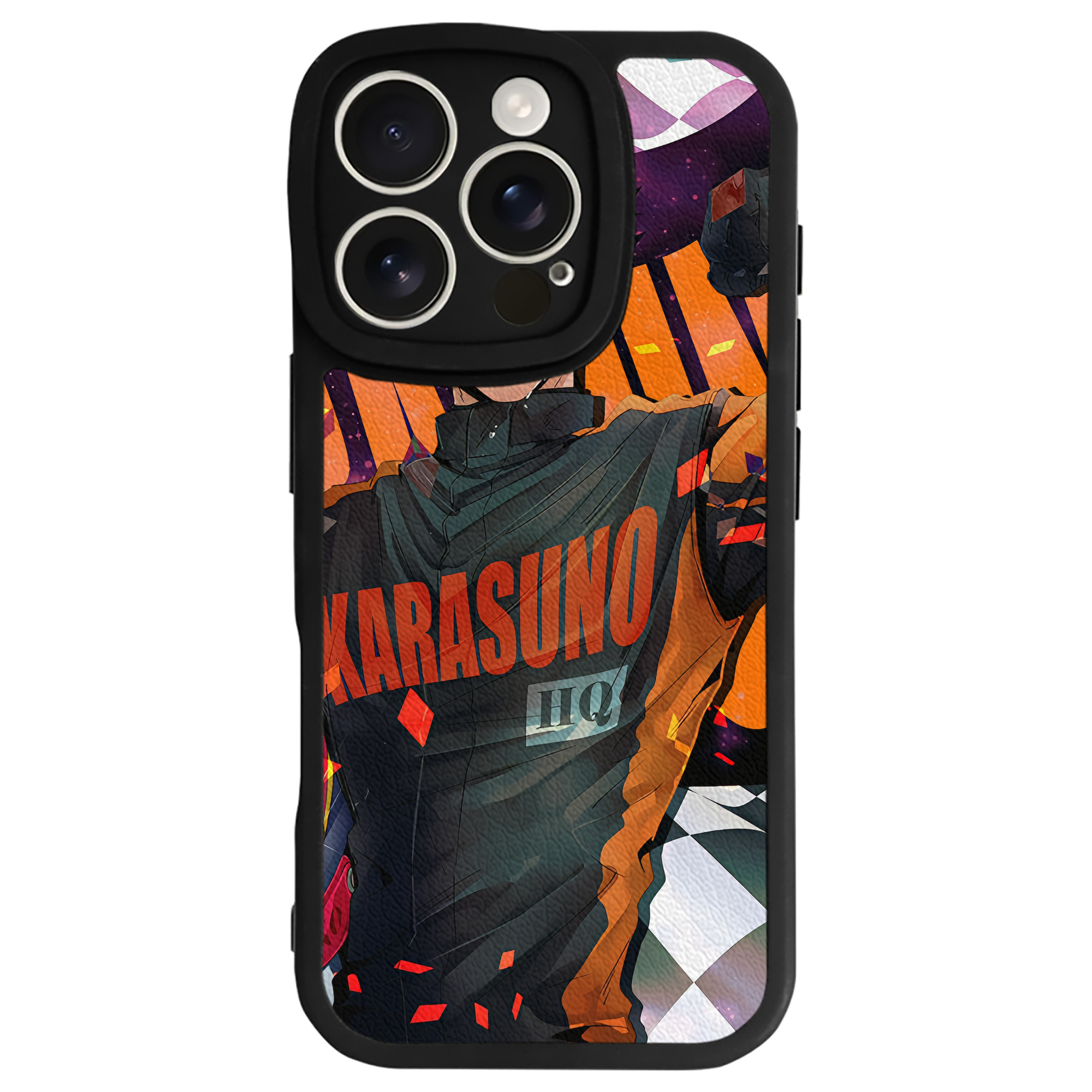（画像用） ハイキュー!! Haikyu!! 【iPhone 16シリーズ対応】シリコンスマホケース（レザー調） 材質：シリコン